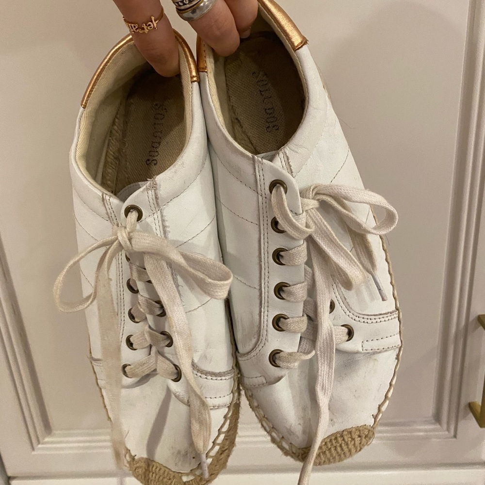 White Soludos Sneakers